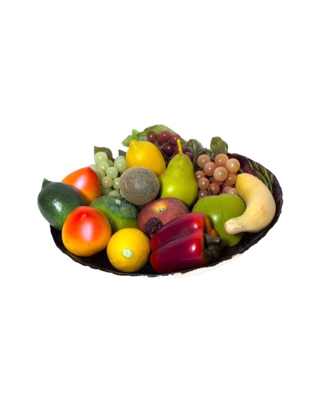 Large Lot of Vintage MCM Faux Fruit Decor 15pc Variety - Bowl Not Included VGC